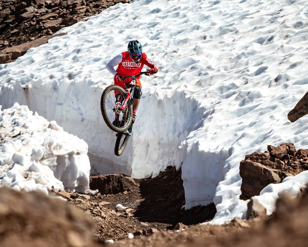 Snow Bike in the Andes